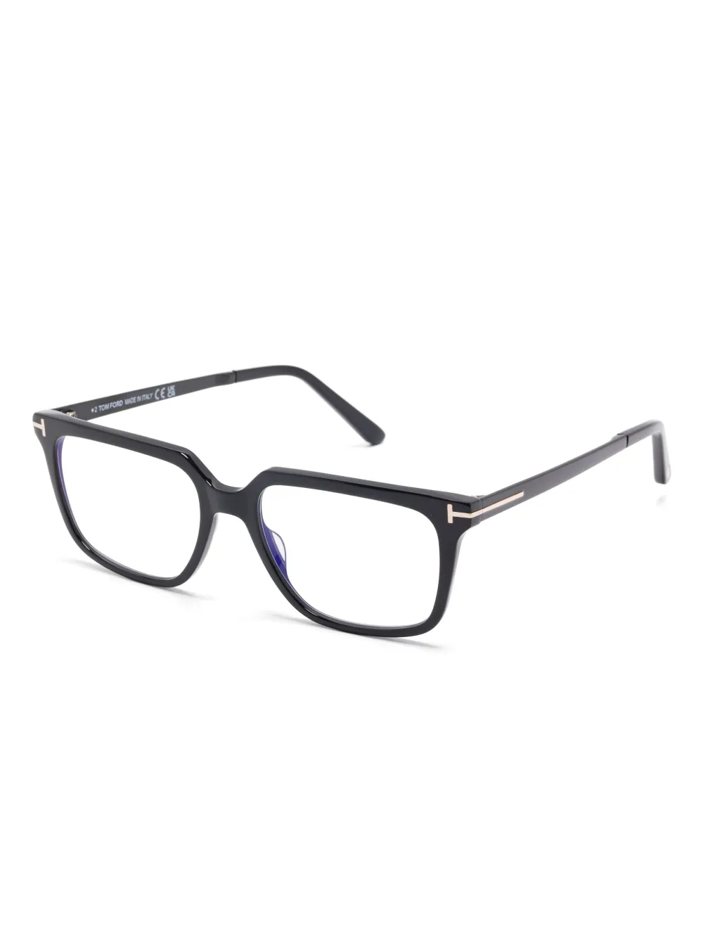 TOM FORD Eyewear Bril met rechthoekig montuur - Zwart