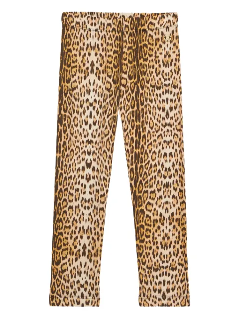 Roberto Cavalli Junior Legging com estampa de leopardo