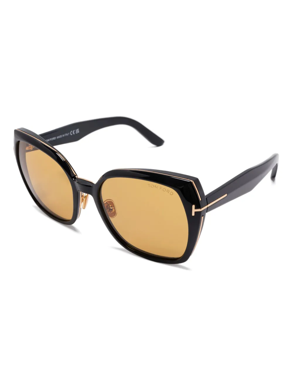 TOM FORD Eyewear Zonnebril met vierkant montuur - Zwart