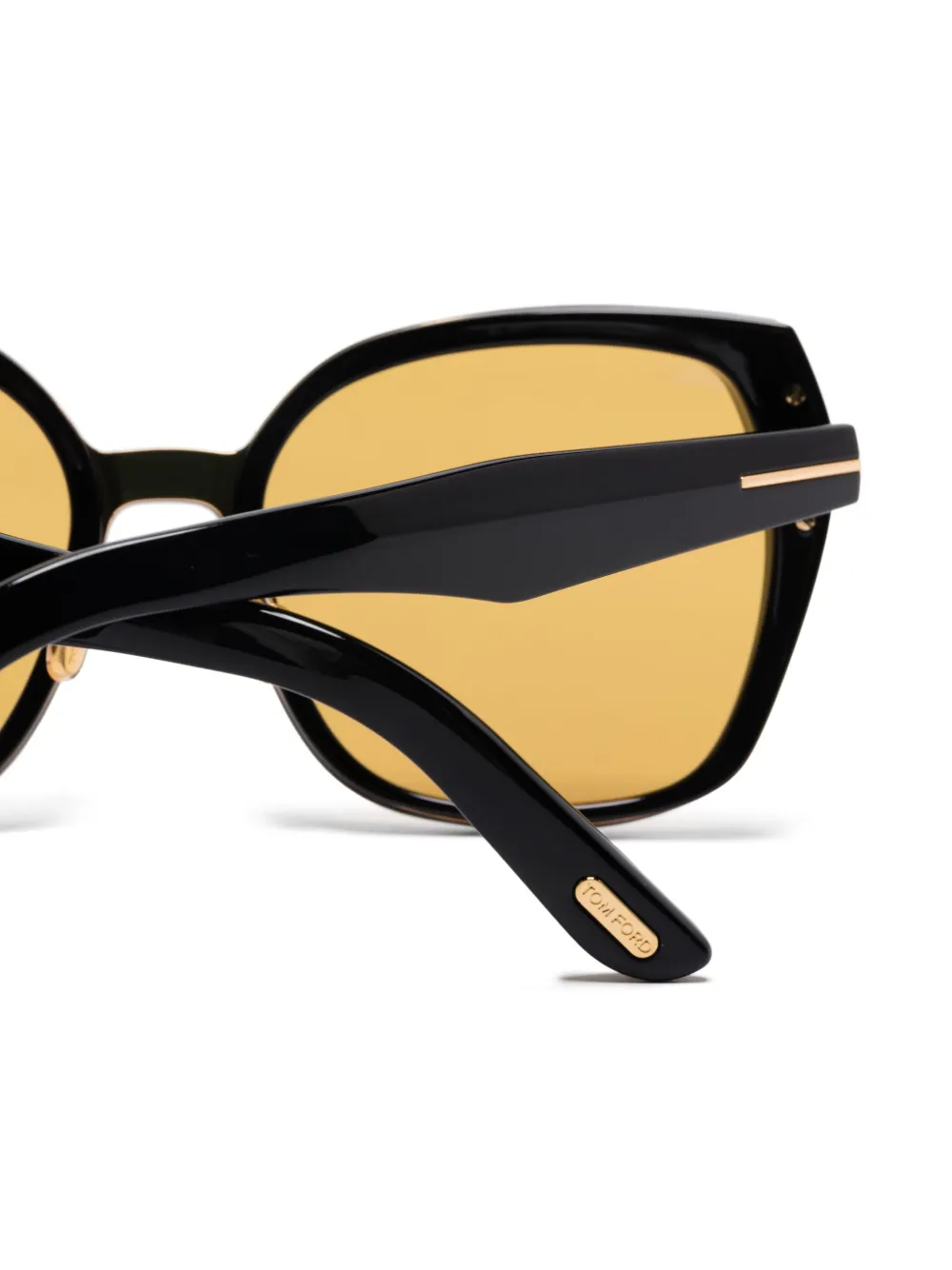 TOM FORD Eyewear Zonnebril met vierkant montuur Zwart