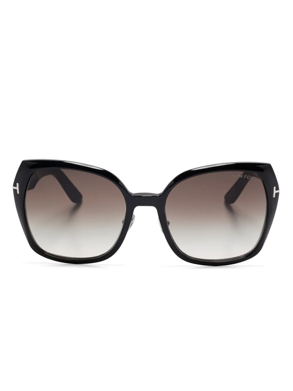TOM FORD Eyewear オーバーサイズフレーム サングラス - ブラック TOM FORD Eyewear オーバーサイズフレーム サングラス - ブラック