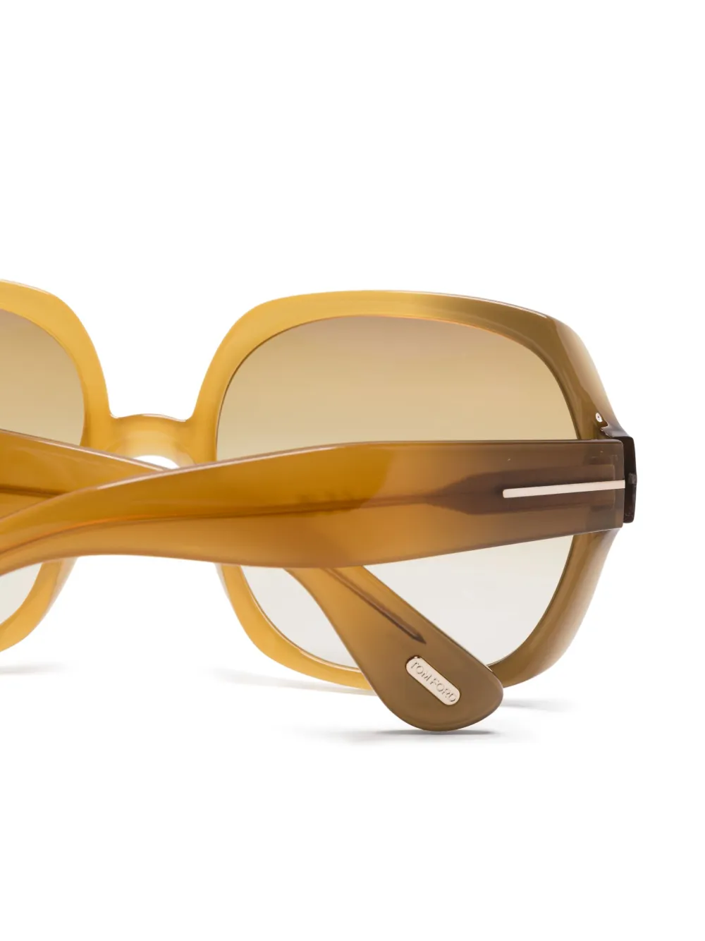 TOM FORD Eyewear Zonnebril met oversized montuur Bruin