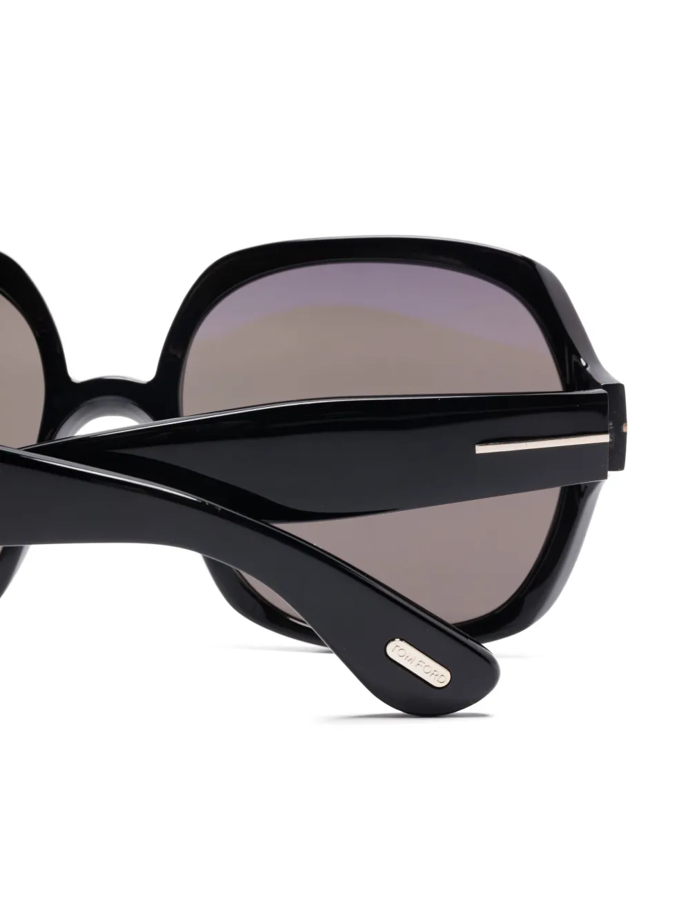 TOM FORD Eyewear Zonnebril met oversized montuur Zwart