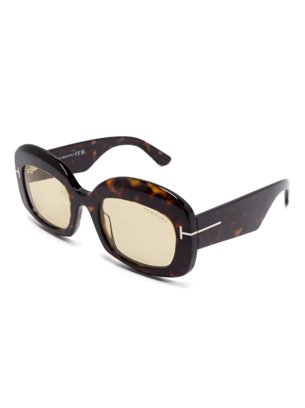 tomfordeyewear TOM FORD Eyewear Zonnebril met schildpadschild-effect - Bruin