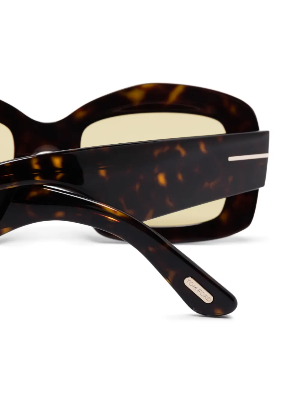 TOM FORD Eyewear Zonnebril met vierkant montuur Bruin