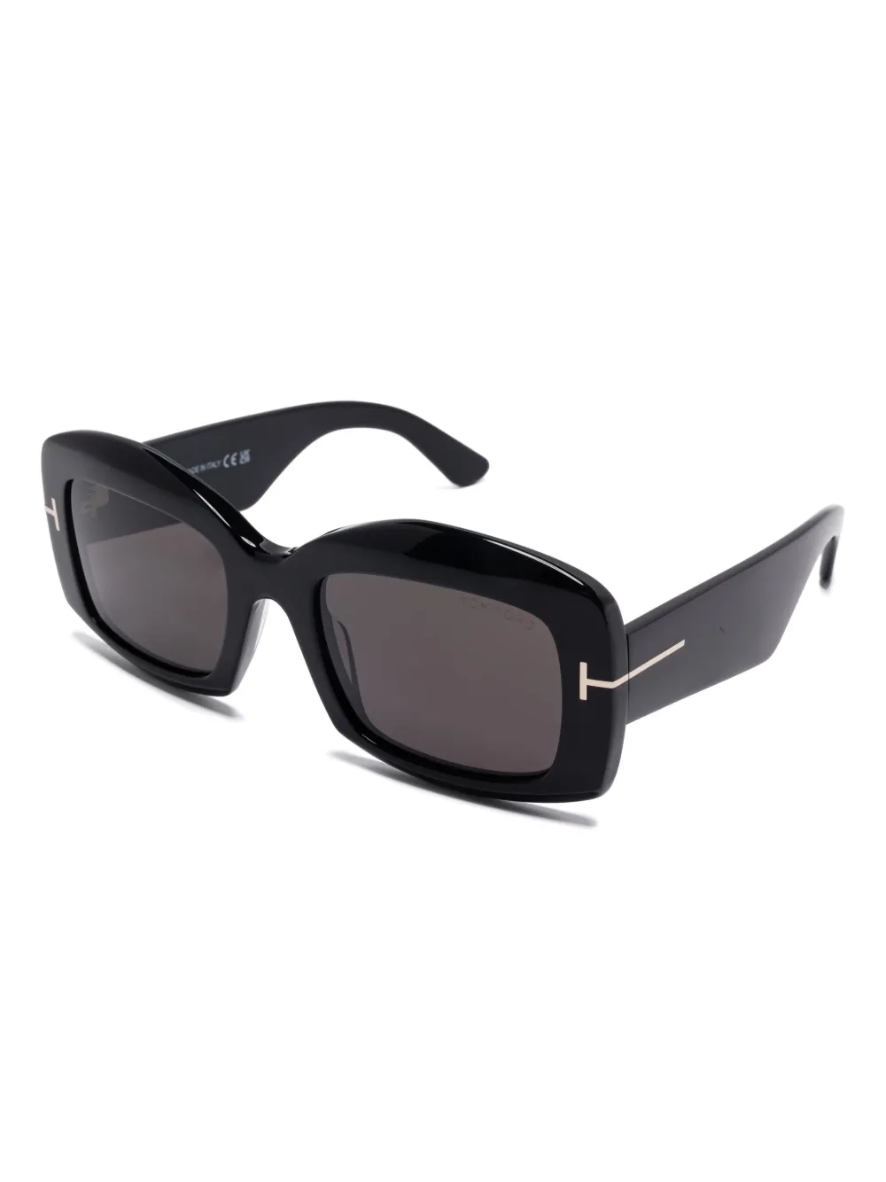 TOM FORD Eyewear Zonnebril met vierkant montuur - Zwart