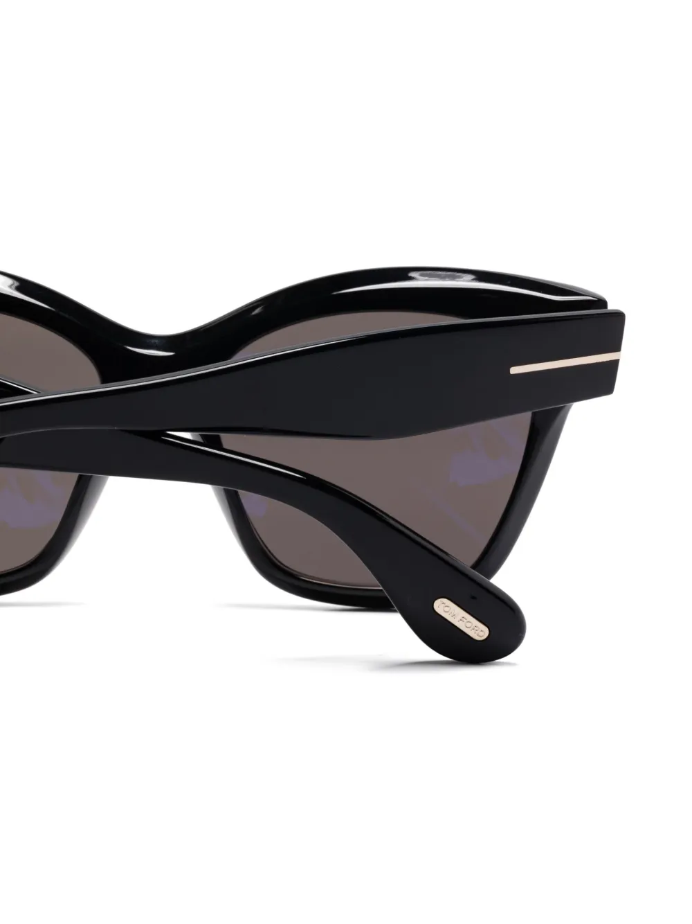 TOM FORD Eyewear Zonnebril met cat-eye montuur Zwart