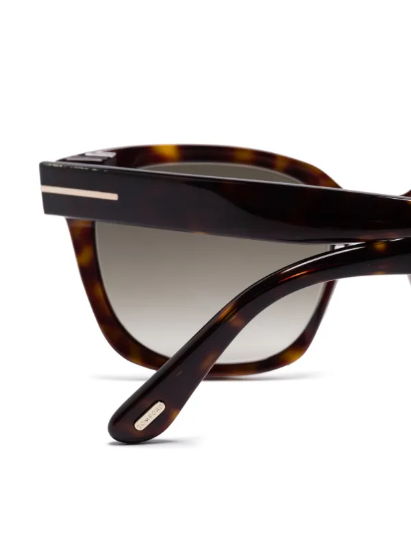 TOM FORD ブラウン スクエア サングラス TOM FORD スクエアフレーム サングラス | ブラウン | FARFETCH JP
