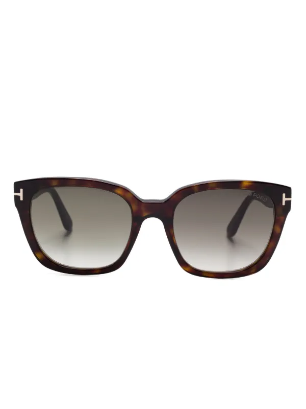 TOM FORD ブラウン スクエア サングラス TOM FORD Eyewear スクエアフレーム サングラス | ブラウン | FARFETCH JP
