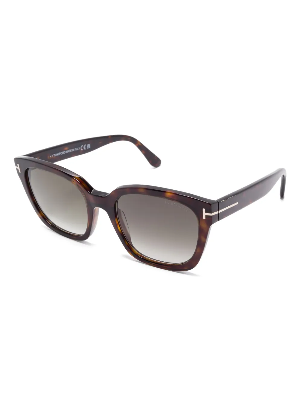 TOM FORD Eyewear Zonnebril met vierkant montuur - Bruin