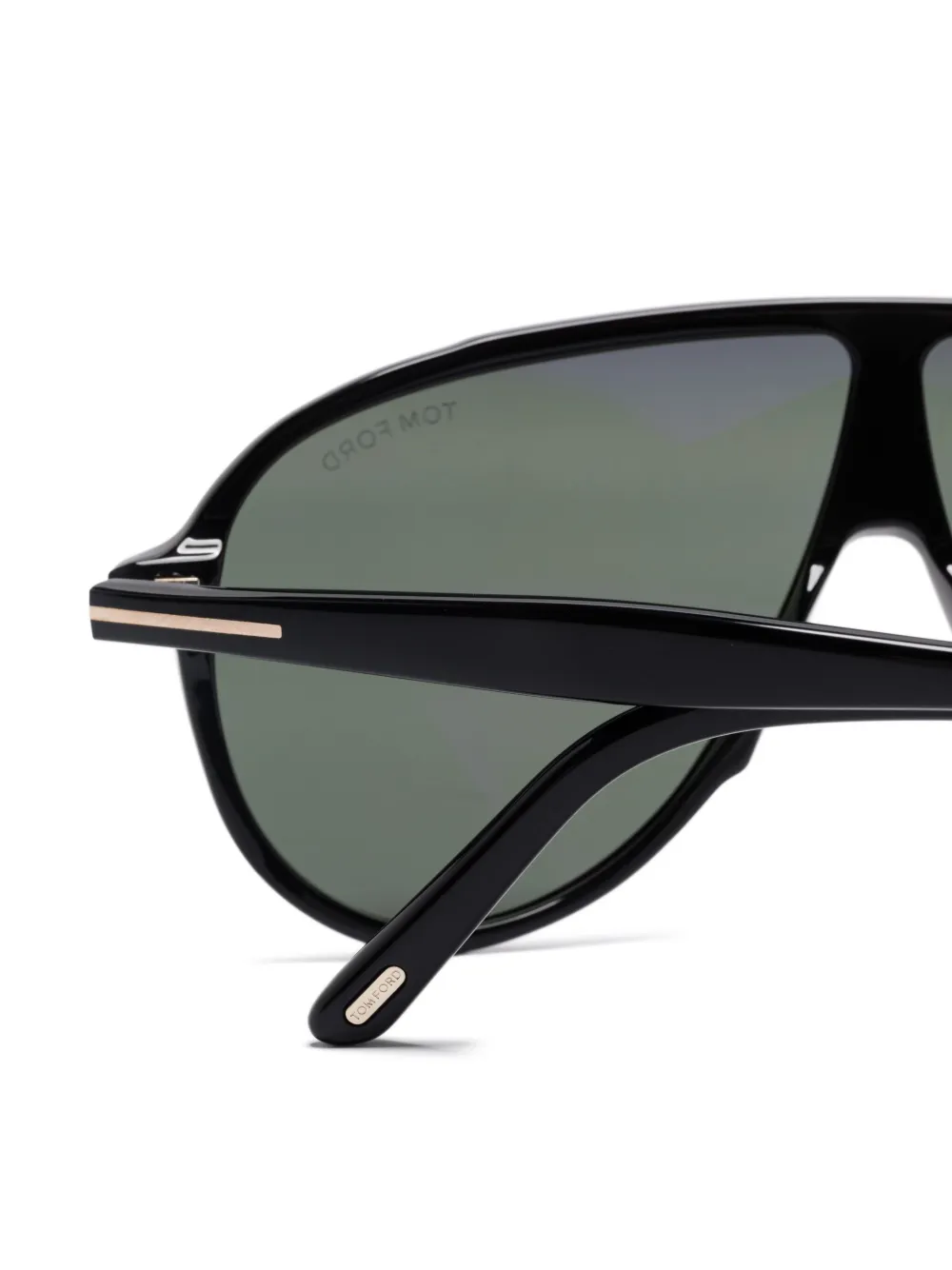 TOM FORD Eyewear Zonnebril met piloten montuur Zwart