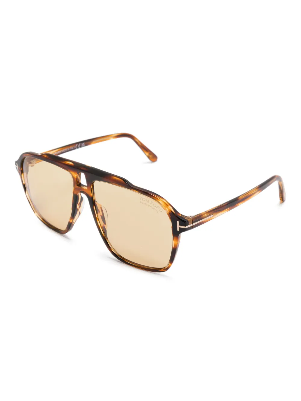 TOM FORD Eyewear Zonnebril met navigator montuur - Bruin