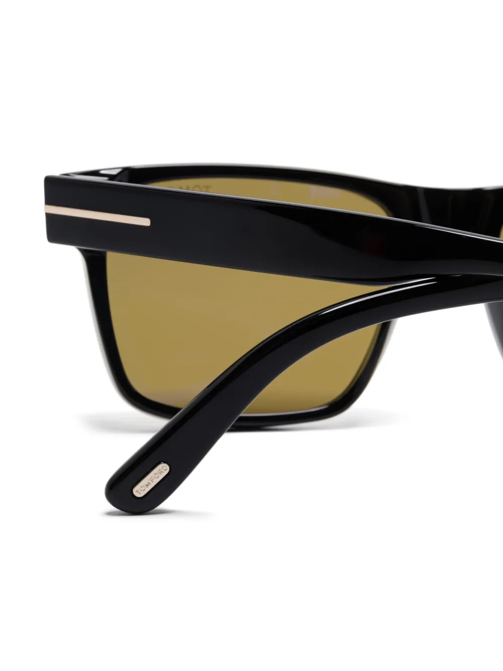 TOM FORD Eyewear Zonnebril met vierkant montuur Zwart