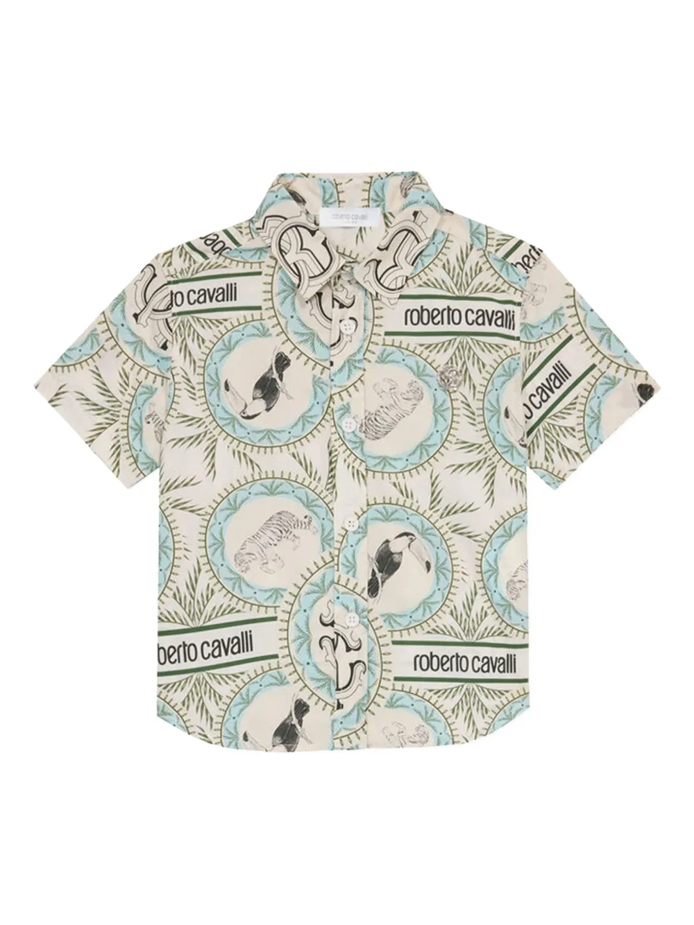 Roberto Cavalli Junior camisa estampada | blanco | Image 1