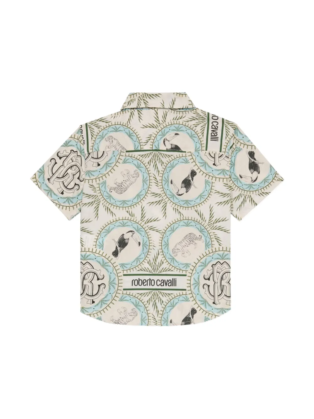 Roberto Cavalli Junior printed shirt - Wit