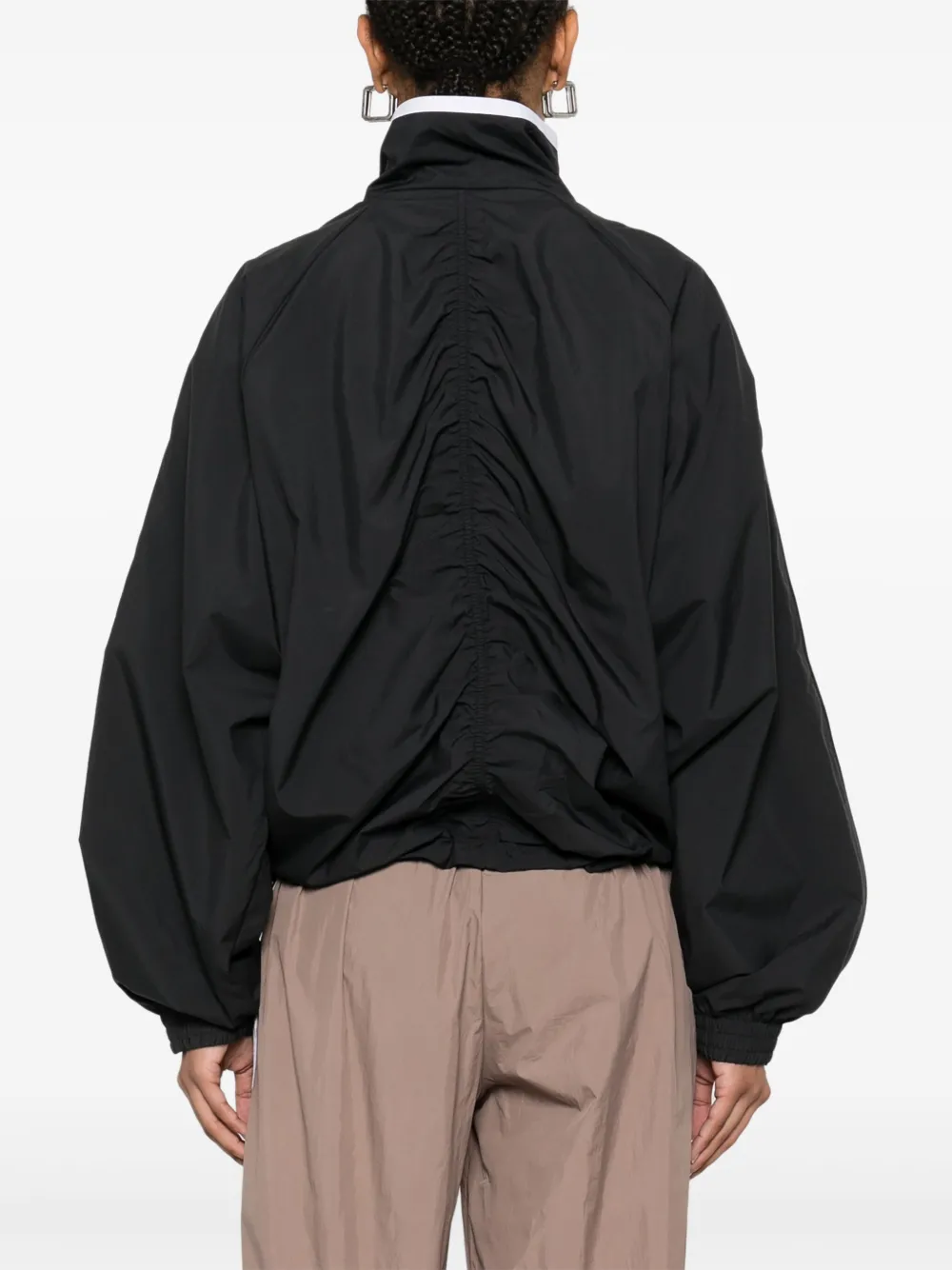 Shop Adidas Originals Zip-detail Track Jacket In Black
