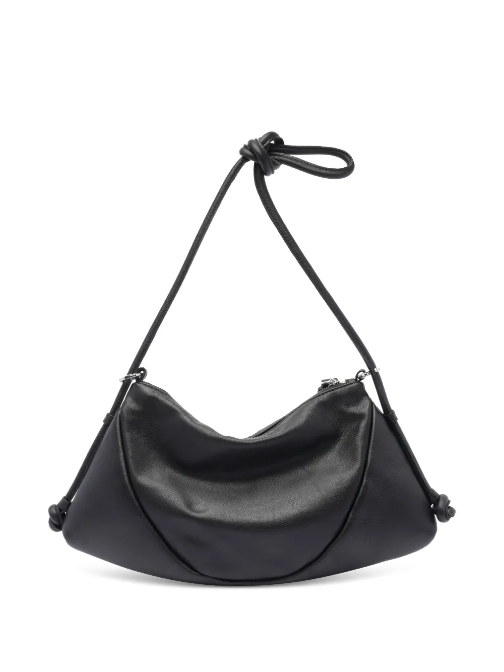 Vic Matie leather shoulder bag - Zwart