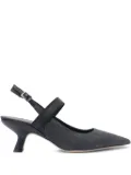Vic Matie twill slingback pumps - Black