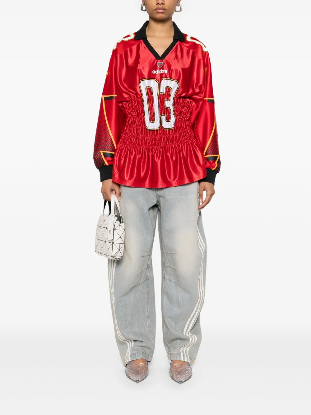 adidas Jersey top met lange mouwen Rood