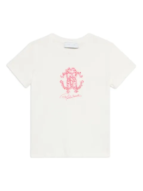 Roberto Cavalli Junior logo print t-shirt 