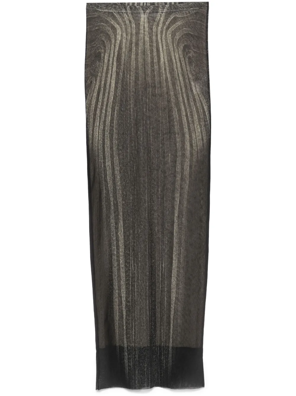 Spiral mesh maxi skirt