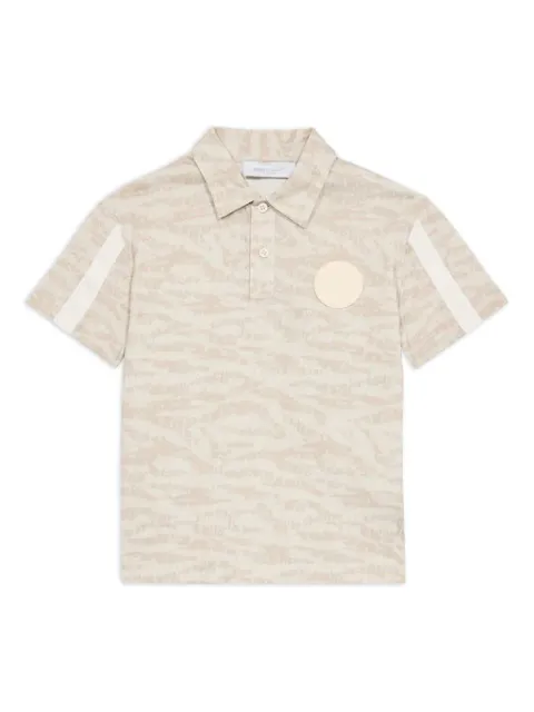 Roberto Cavalli Junior Camisa polo com padronagem jacquard