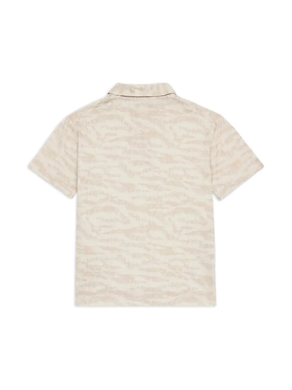 Roberto Cavalli Junior patterned jacquard polo shirt - Beige