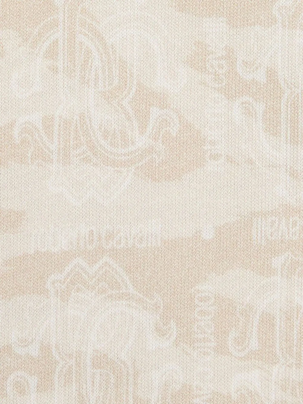 Roberto Cavalli Junior Poloshirt met jacquard-patroon Beige
