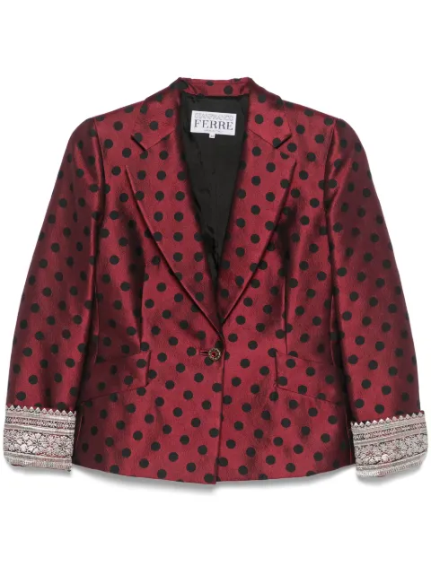 Gianfranco Ferré Pre-Owned 1990s polka-dot blazer