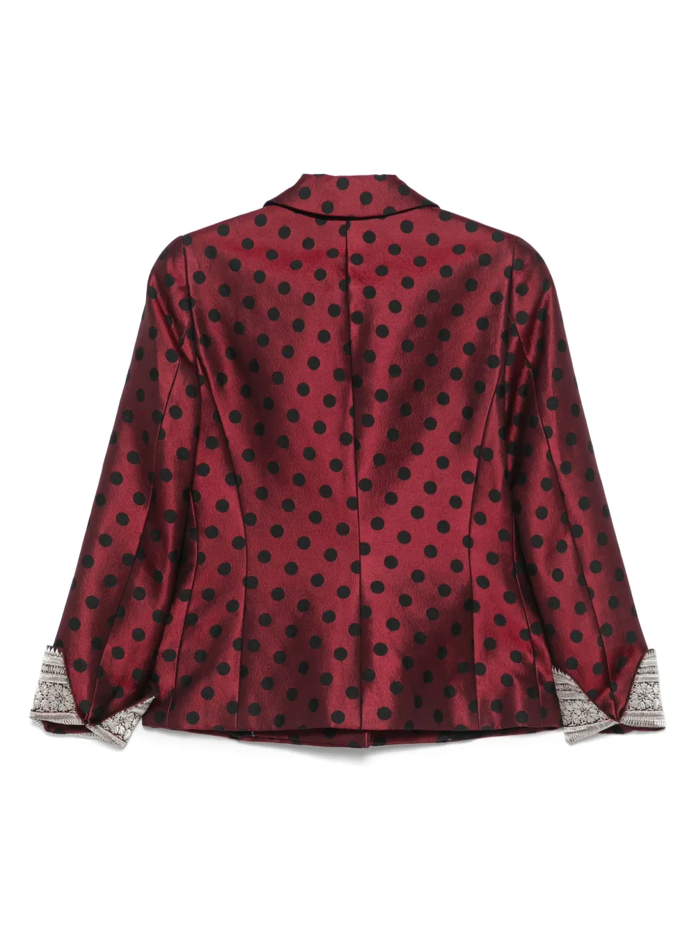 Gianfranco Ferré Pre-Owned 1990s blazer met stippen - Rood