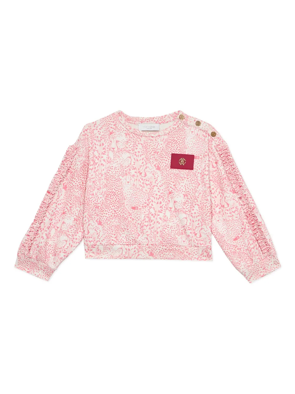 ROBERTO CAVALLI JUNIOR LEOPARD MOTIF SWEATSHIRT