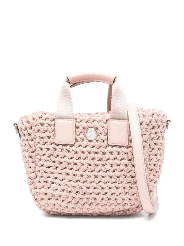 Moncler Mini Caradoc Tote Bag in Pink