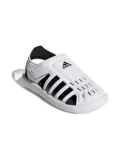 adidas Kids logo-print ""Cloud White"" sandals - Grey