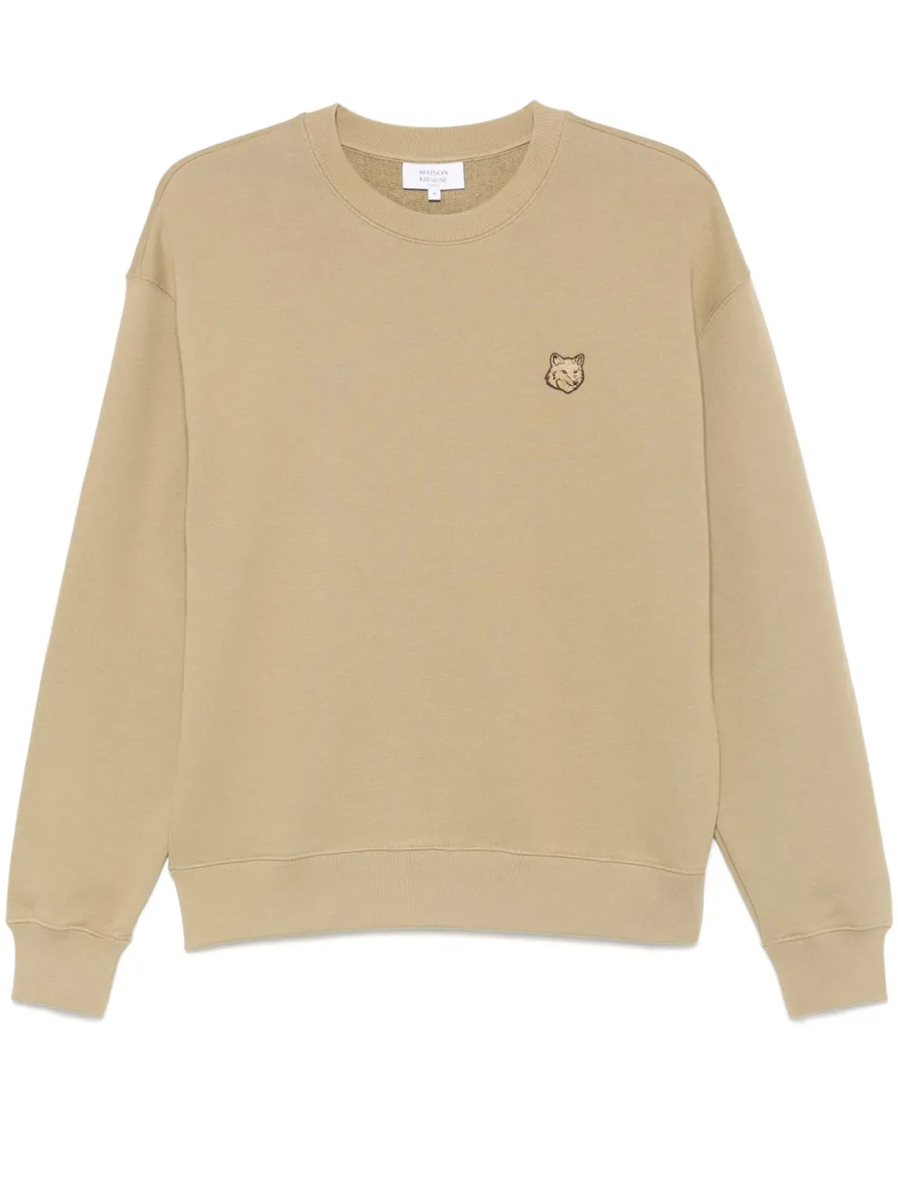 Maison Kitsuné Sweater met Fox-patroon Beige