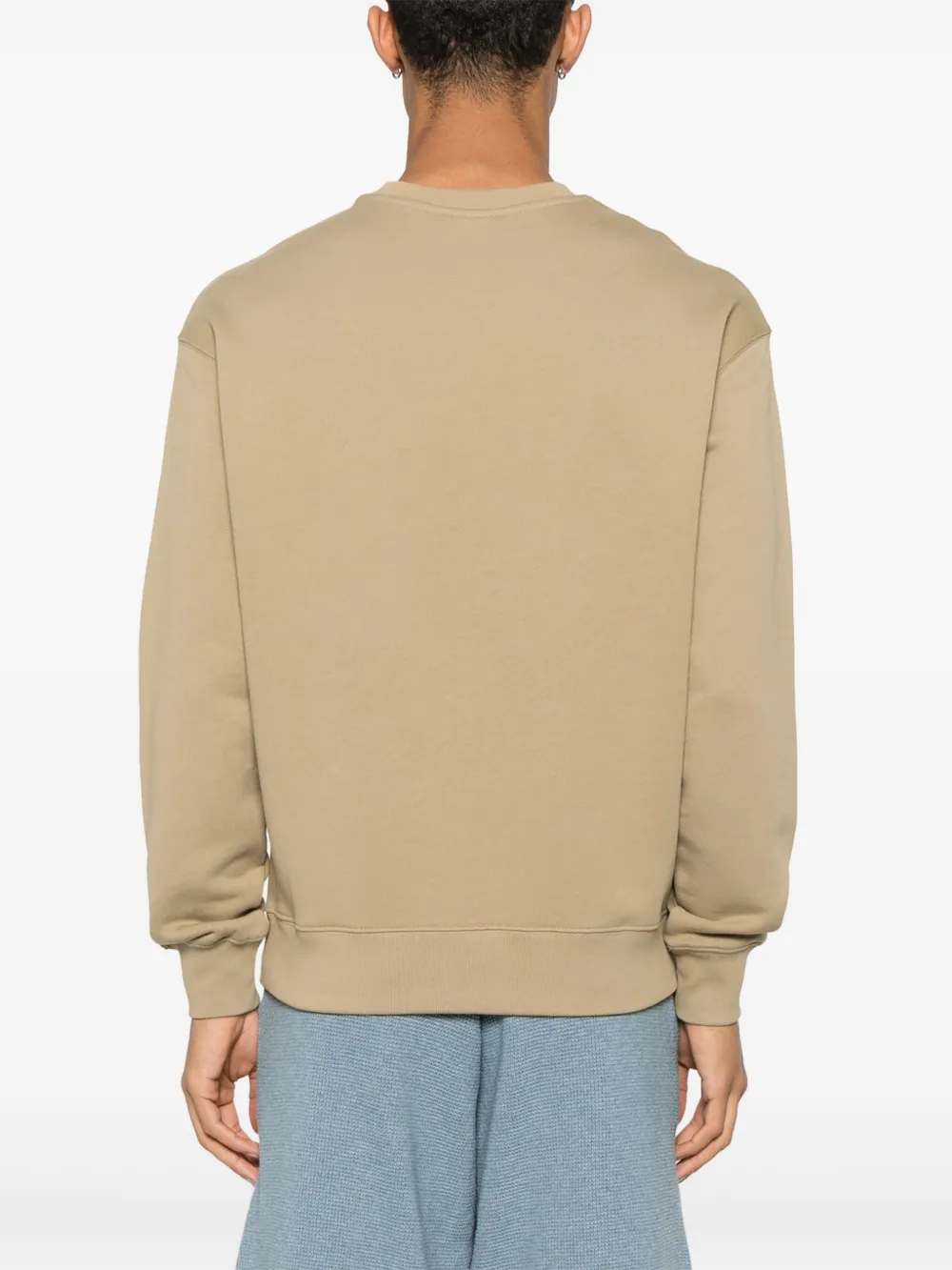 Maison Kitsuné Sweater met Fox-patroon Beige