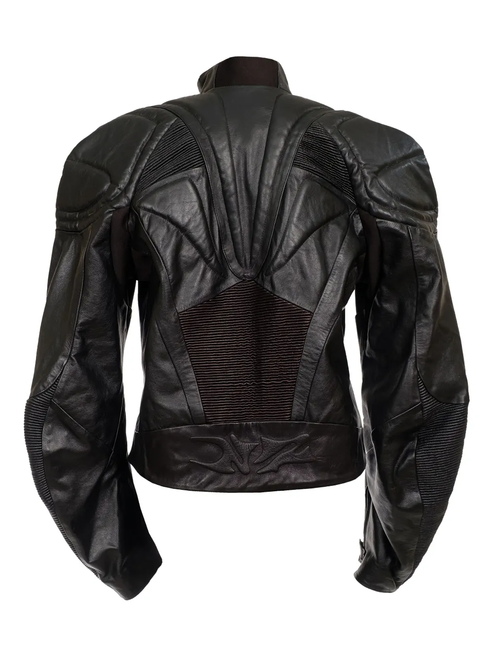 Natasha Zinko Muscle leather jacket - Zwart