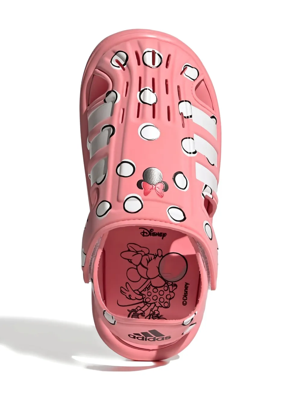Adidas Originals X Disney Printed "minnie Mouse" Sandals In Pink