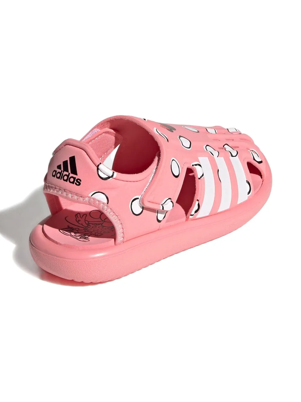 Adidas Originals X Disney Printed "minnie Mouse" Sandals In Pink