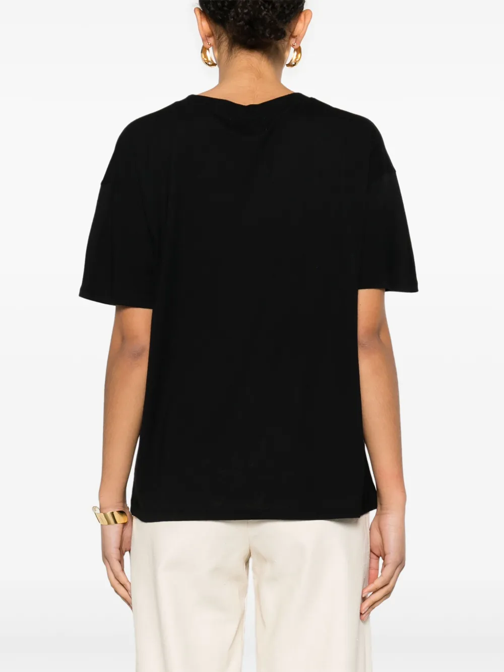 Shop Loulou Studio Ezra T-shirt In Black