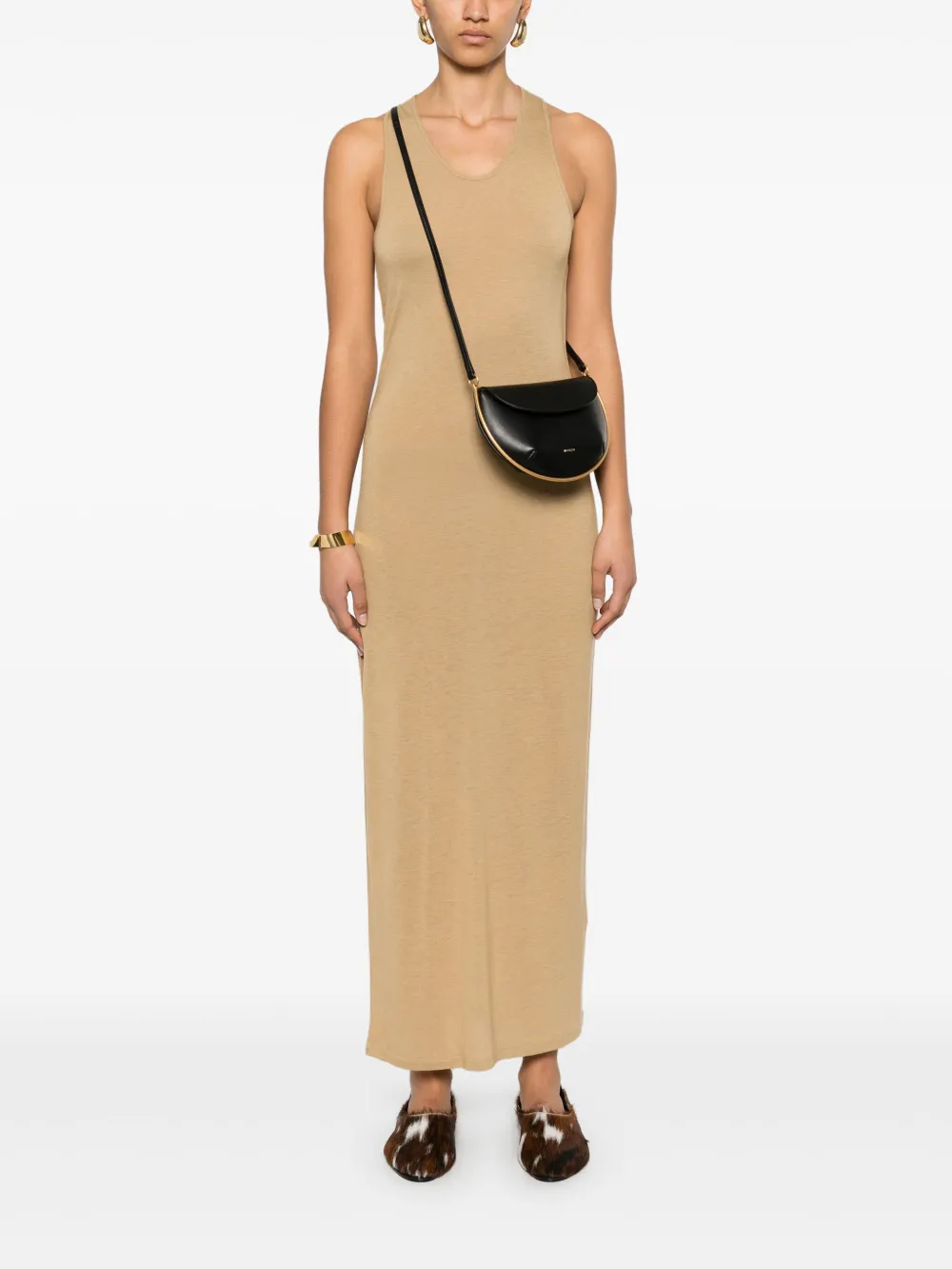 Loulou Studio Myron maxi-jurk - Beige