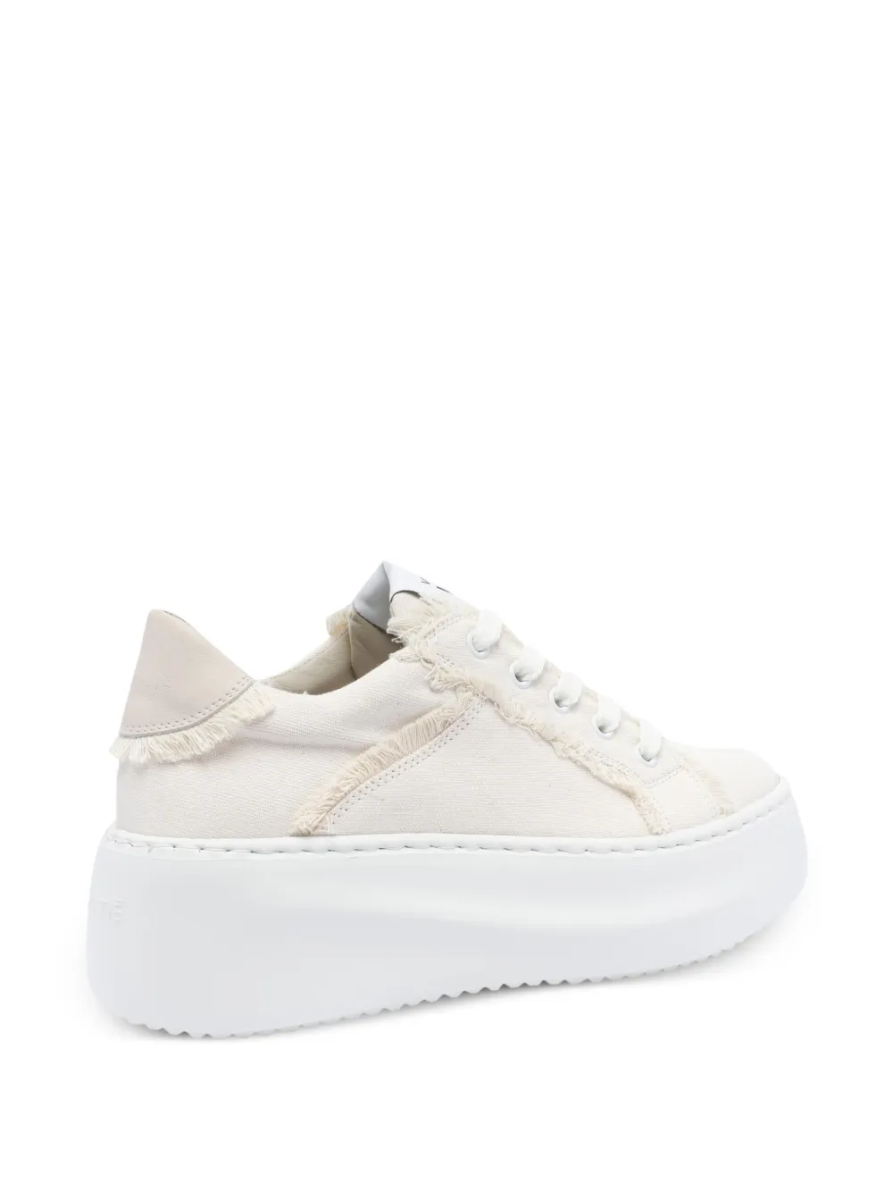 Vic Matie Sneakers met franje rand Wit