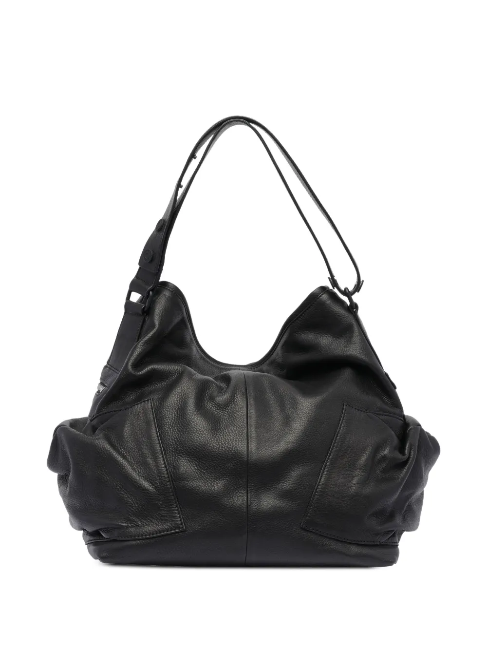 Vic Matie leather shoulder bag - Zwart