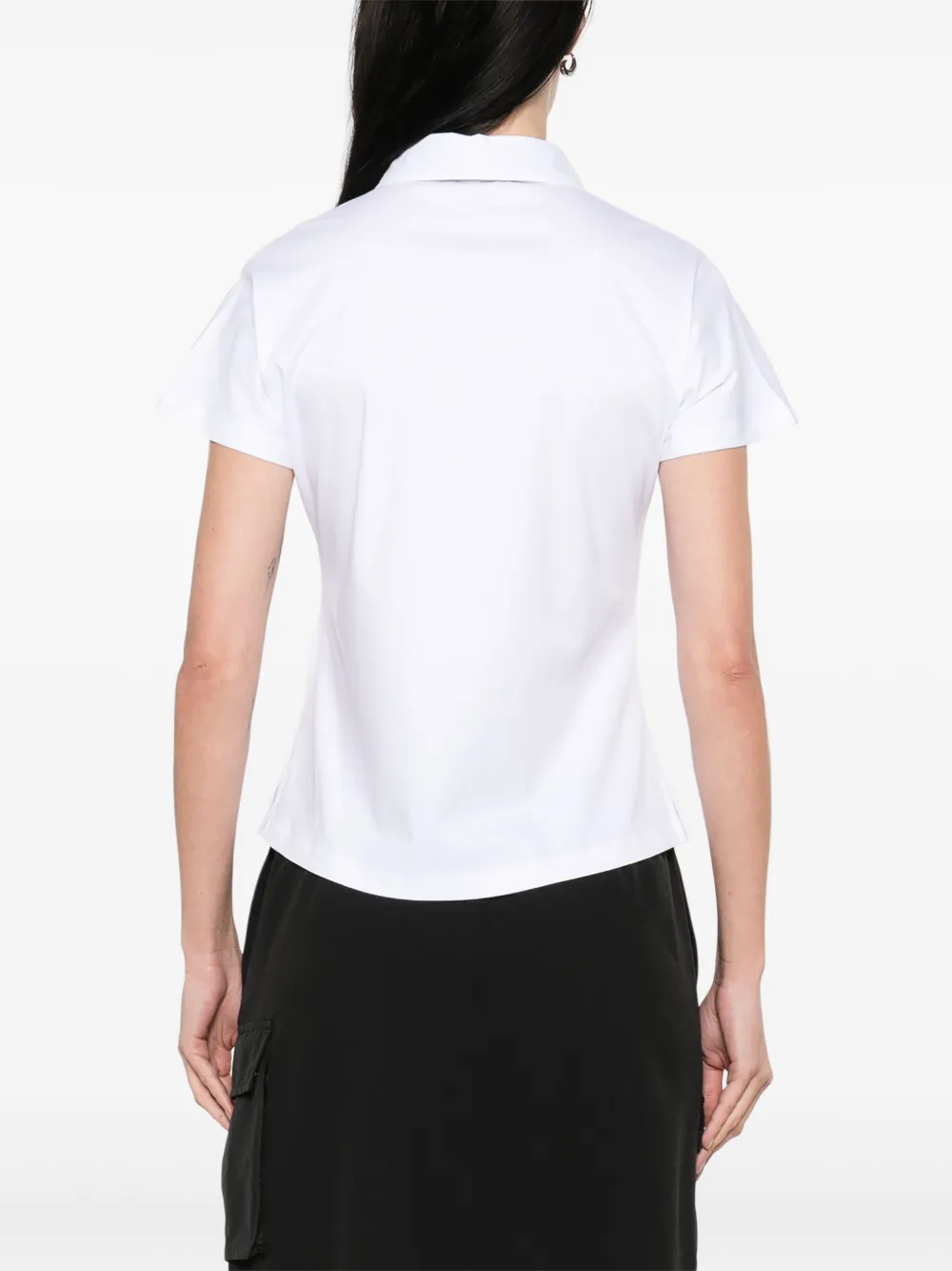 Herno White Cotton Polo Shirt With Classic Collar In White