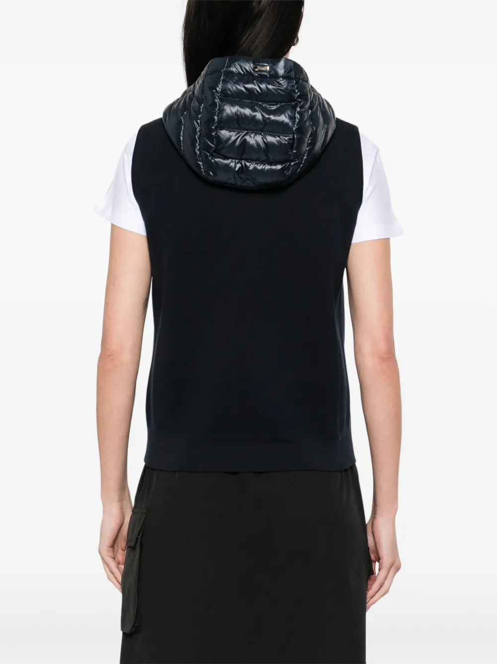 Herno Bodywarmer met gewatteerd vlak Blauw