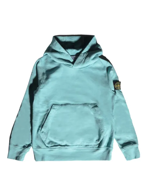 Stone Island Junior Felpa in jersey con cappuccio