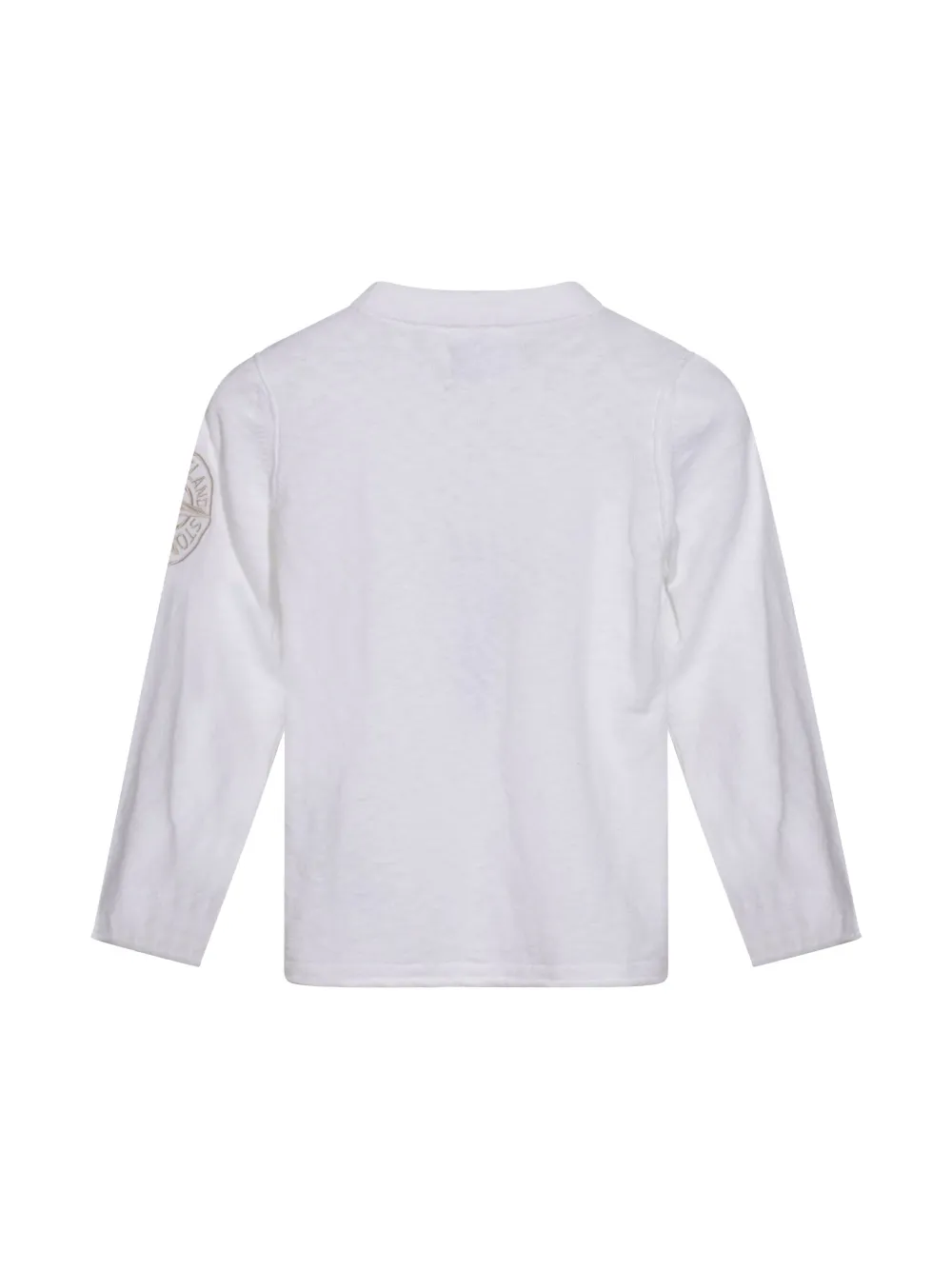 Stone Island Junior Compass-embroidered T-shirt - Wit