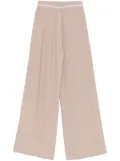 LIU JO lurex-embellished trousers - Neutrals