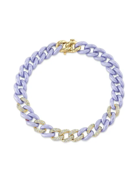 SHAY pulsera Lavender mediana en oro amarillo de 18kt