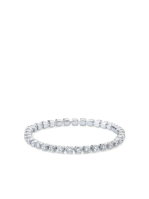 Bague en or blanc 18ct pavée de diamants - SHAY - Modalova