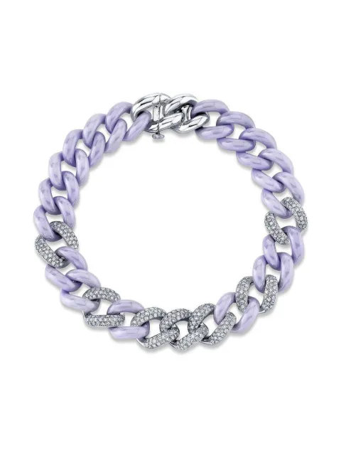SHAY pulsera 7 en oro amarillo de 18kt con diamantes en pavé